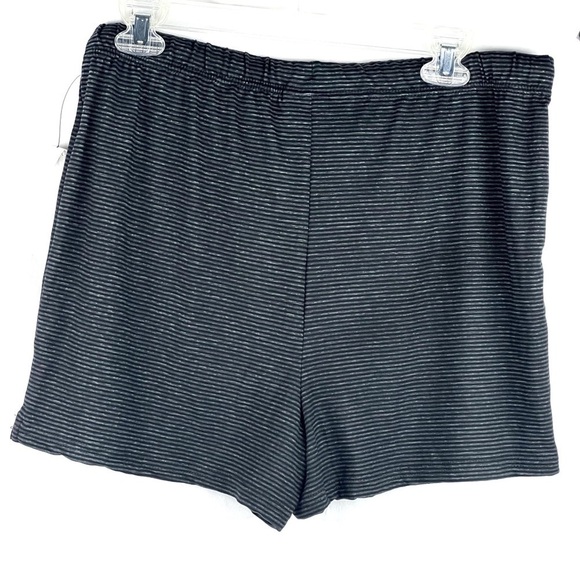 NWOT - Tahari Super Soft Drawstring Pajama Sleep Shorts Charcoal Gray Size Large - Picture 2 of 10